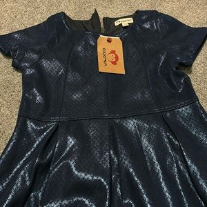 Girls size 10 navy blue dress